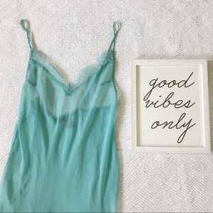NWOT Victoria’s Secret Turquoise Slip